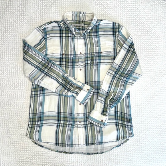Outerknown Slow Down Shirt - UNIQUE Double Gauze fabric - Men’s Medium - Picture 6 of 7